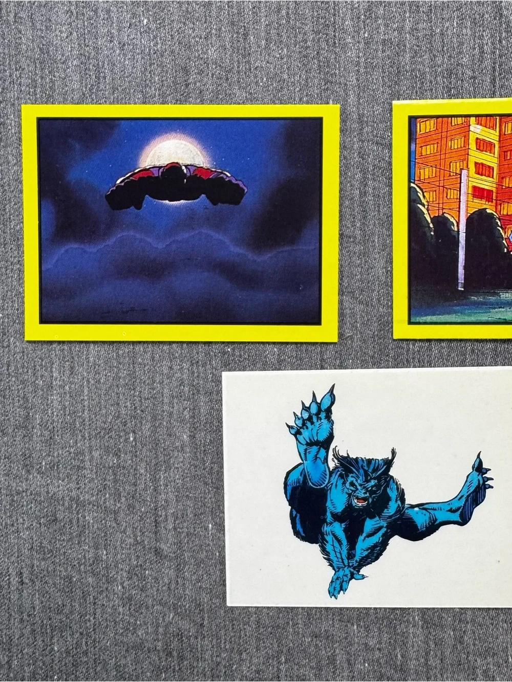 Vintage 1993 Diamond X-Men Animated Series Stickers Lot 5 Wolverine Beast Gambit